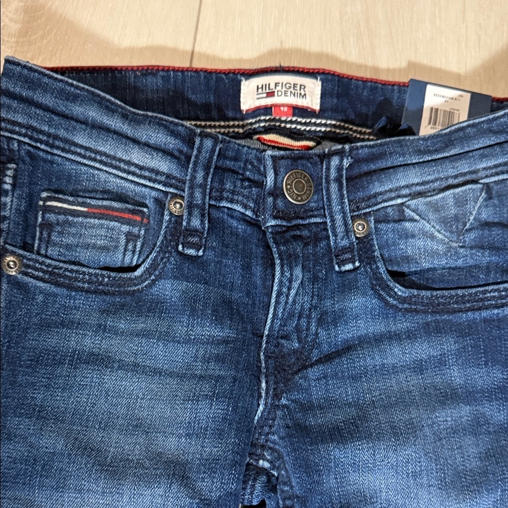 Tommy Hilfiger Kid’s Blue Jeans 98cm (3 years old) front and back pockets